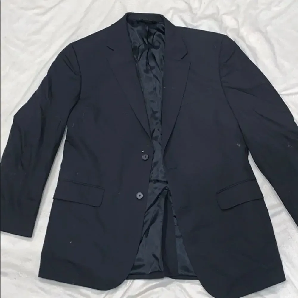 Jos A. Bank navy blue two button blazer dinner jacket | Sz 42R